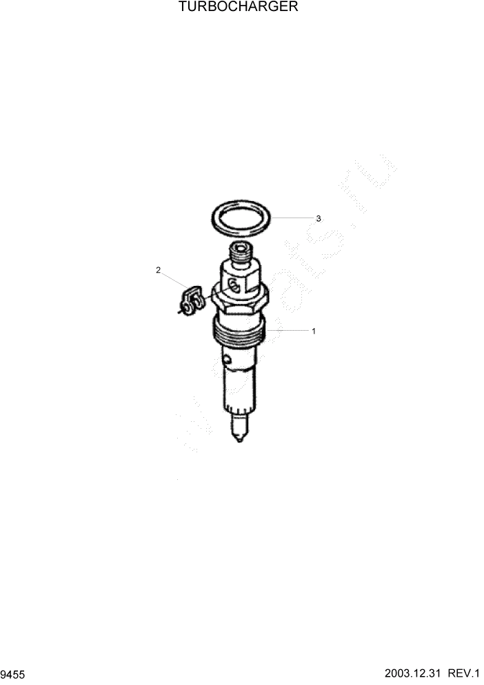 Схема запчастей Hyundai HL730TM7 - PAGE 9455 INJECTOR ДВИГАТЕЛЬ БАЗА