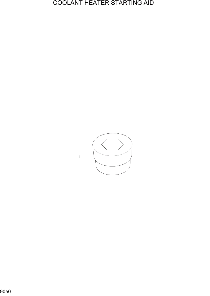 Схема запчастей Hyundai HL740-7 - PAGE 9050 COOLANT HEATER STARTING AID ДВИГАТЕЛЬ БАЗА