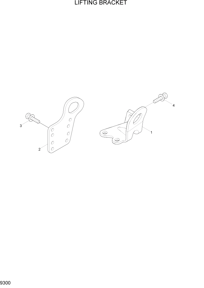 Схема запчастей Hyundai HL740TM-7A - PAGE 9300 LIFTING BRACKET ДВИГАТЕЛЬ БАЗА