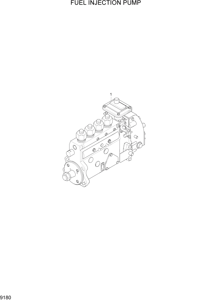 Схема запчастей Hyundai HL757TM7 - PAGE 9180 FUEL INJECTION PUMP ДВИГАТЕЛЬ БАЗА