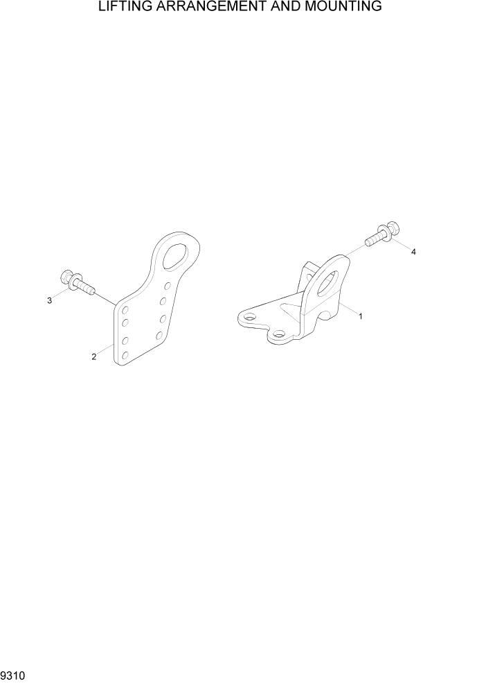 Схема запчастей Hyundai HL757TM7A - PAGE 9310 LIFTING ARRANGEMENT AND MOUNTING ДВИГАТЕЛЬ БАЗА