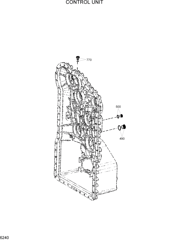 Схема запчастей Hyundai HL760-7 - PAGE 6240 CONTROL UNIT СИЛОВАЯ СИСТЕМА