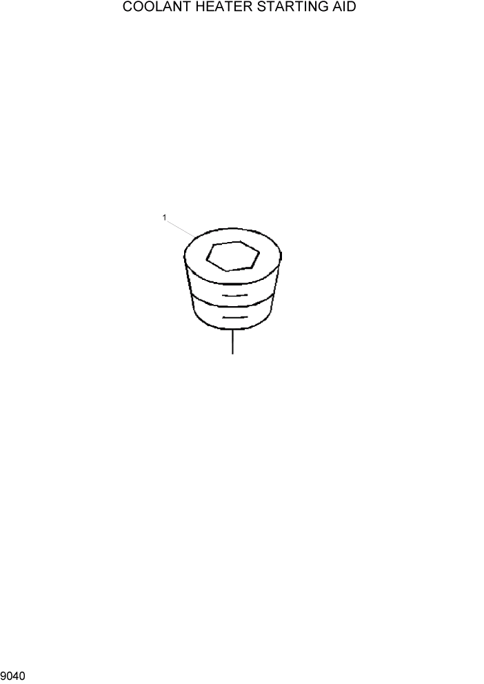 Схема запчастей Hyundai HL760-7 - PAGE 9040 COOLANT HEATER STARTING AID ДВИГАТЕЛЬ БАЗА