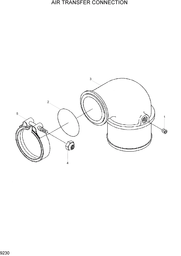 Схема запчастей Hyundai HL760-7 - PAGE 9230 AIR TRANSFER CONNECTION ДВИГАТЕЛЬ БАЗА