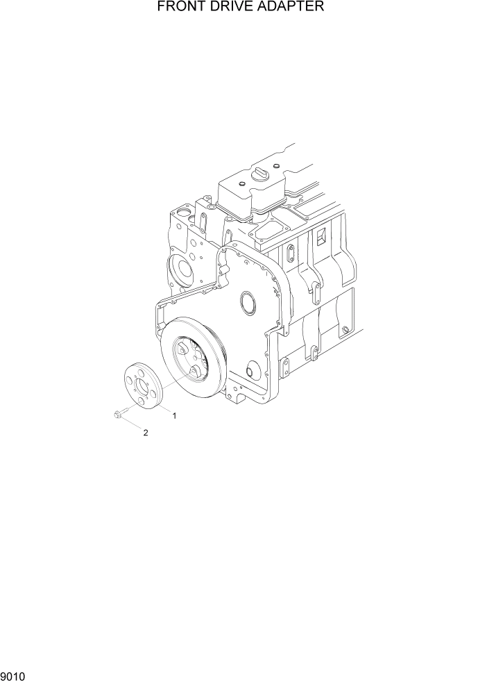 Схема запчастей Hyundai HL770-7A - PAGE 9010 FRONT DRIVE ADAPTER ДВИГАТЕЛЬ БАЗА