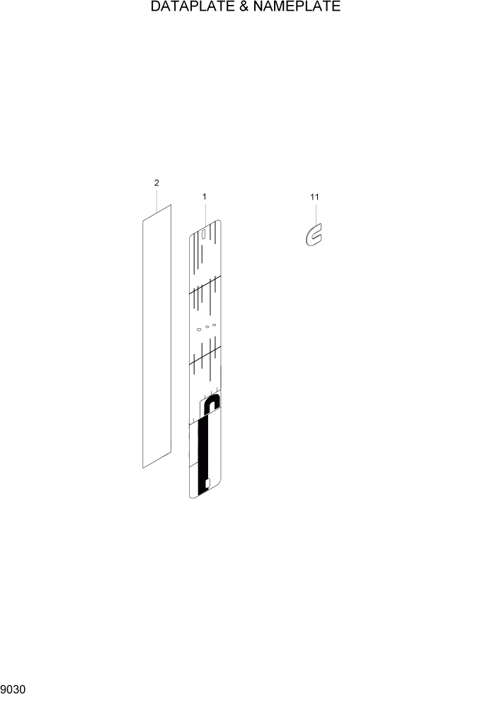 Схема запчастей Hyundai HL780-7A - PAGE 9030 DATAPLATE & NAMEPLATE ДВИГАТЕЛЬ БАЗА