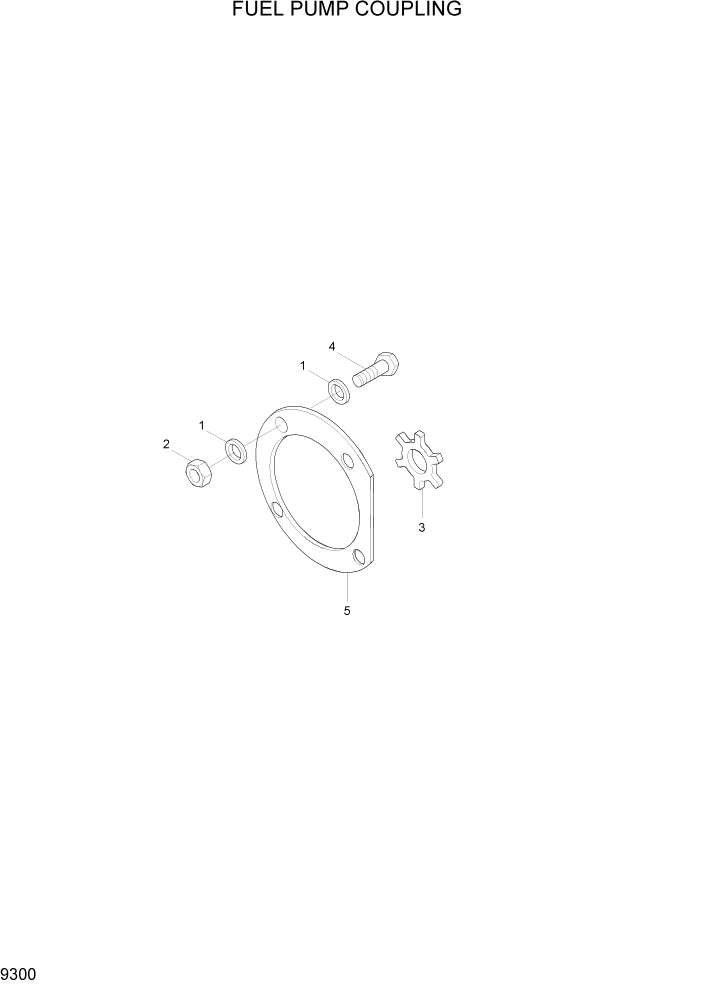 Схема запчастей Hyundai HL780-7A - PAGE 9300 FUEL PUMP COUPLING ДВИГАТЕЛЬ БАЗА
