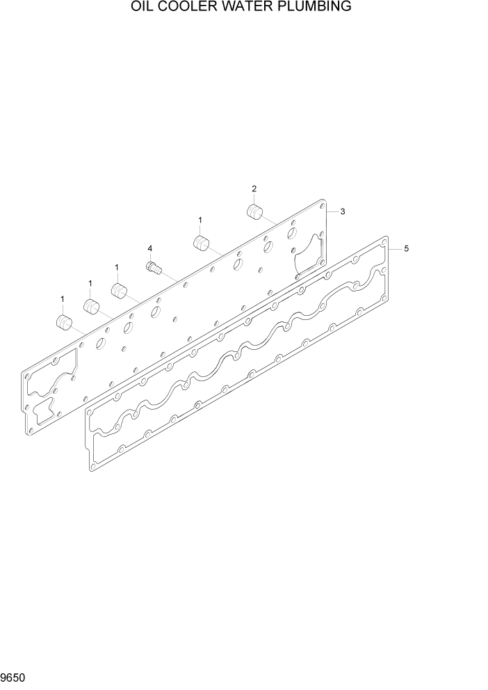 Схема запчастей Hyundai HL780-7A - PAGE 9650 OIL COOLER WATER PLUMBING ДВИГАТЕЛЬ БАЗА