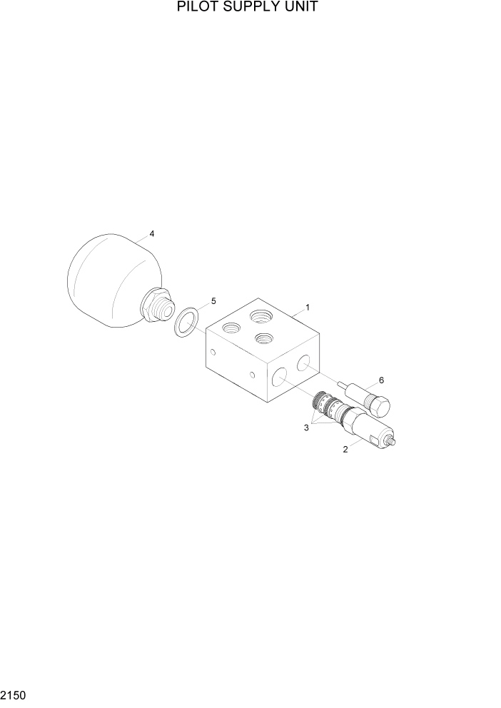 Схема запчастей Hyundai HL740-3ATM - PAGE 2150 PILOT SUPPLY UNIT ГИДРАВЛИЧЕСКАЯ СИСТЕМА