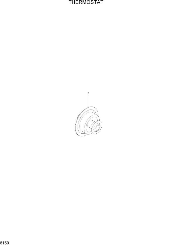 Схема запчастей Hyundai HL740-3ATM - PAGE 8150 THERMOSTAT ДВИГАТЕЛЬ БАЗА