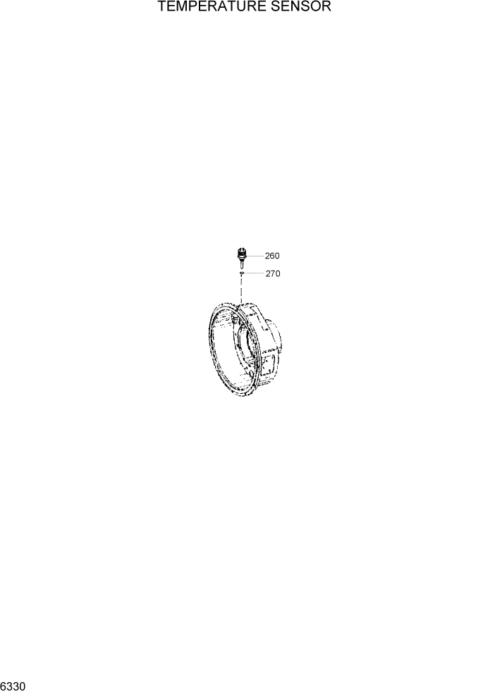 Схема запчастей Hyundai HL7803A - PAGE 6330 TEMPERATURE SENSOR СИЛОВАЯ СИСТЕМА