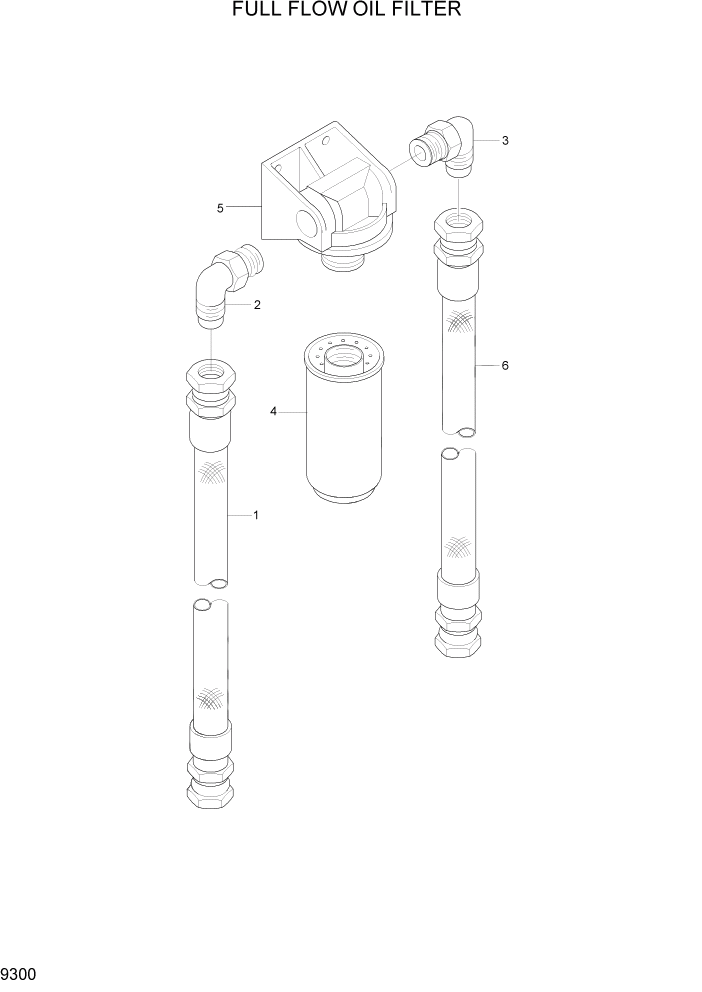 Схема запчастей Hyundai HL7803A - PAGE 9300 FULL FLOW OIL FILTER ДВИГАТЕЛЬ БАЗА