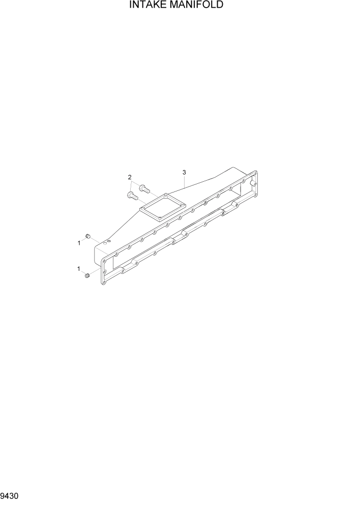 Схема запчастей Hyundai HL7803A - PAGE 9430 INTAKE MANIFOLD ДВИГАТЕЛЬ БАЗА