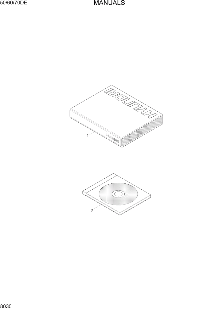 Схема запчастей Hyundai 50/60/70DE - PAGE 8030 MANUALS ДРУГИЕ ЧАСТИ