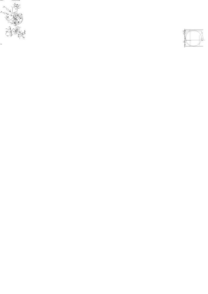 Схема запчастей Hyundai 180DE - PAGE 1040 COOLING SYSTEM СИСТЕМА ДВИГАТЕЛЯ