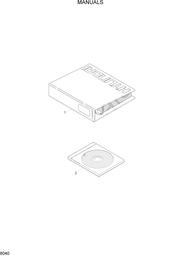 Схема запчастей Hyundai HDF50/HDF70-3 - PAGE 8040 MANUALS ДРУГИЕ ЧАСТИ