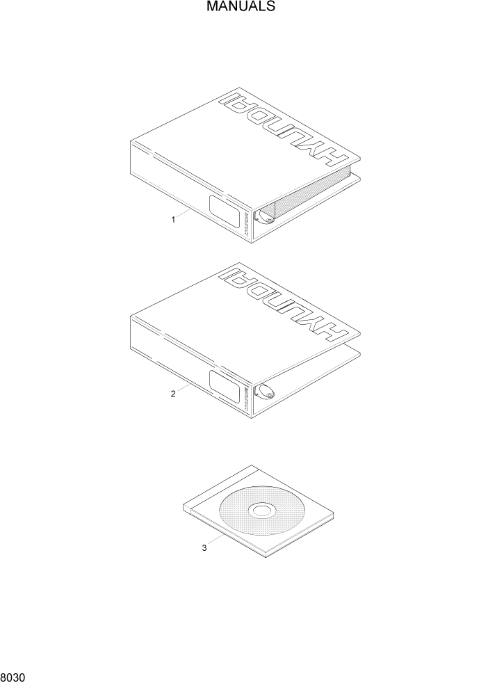 Схема запчастей Hyundai 20/25/30LC-7 - PAGE 8030 MANUALS ДРУГИЕ ЧАСТИ