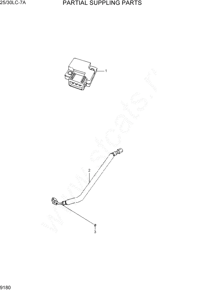 Схема запчастей Hyundai 25/30LC-7A - PAGE 9180 PARTIAL SUPPLING PARTS ДВИГАТЕЛЬ БАЗА