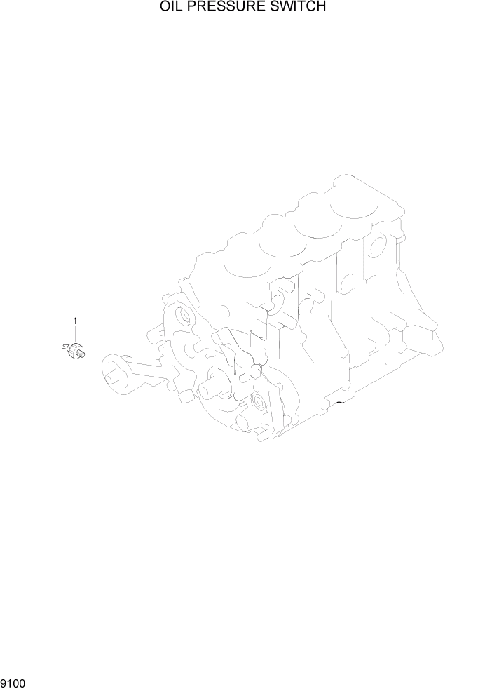 Схема запчастей Hyundai HLF15/HLF18-5 - PAGE 9100 OIL PRESSURE SWITCH ДВИГАТЕЛЬ БАЗА