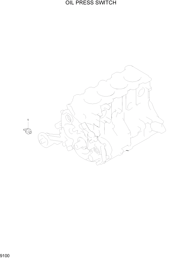 Схема запчастей Hyundai HLF15/HLF18-2 - PAGE 9100 OIL PRESS SWITCH ДВИГАТЕЛЬ БАЗА