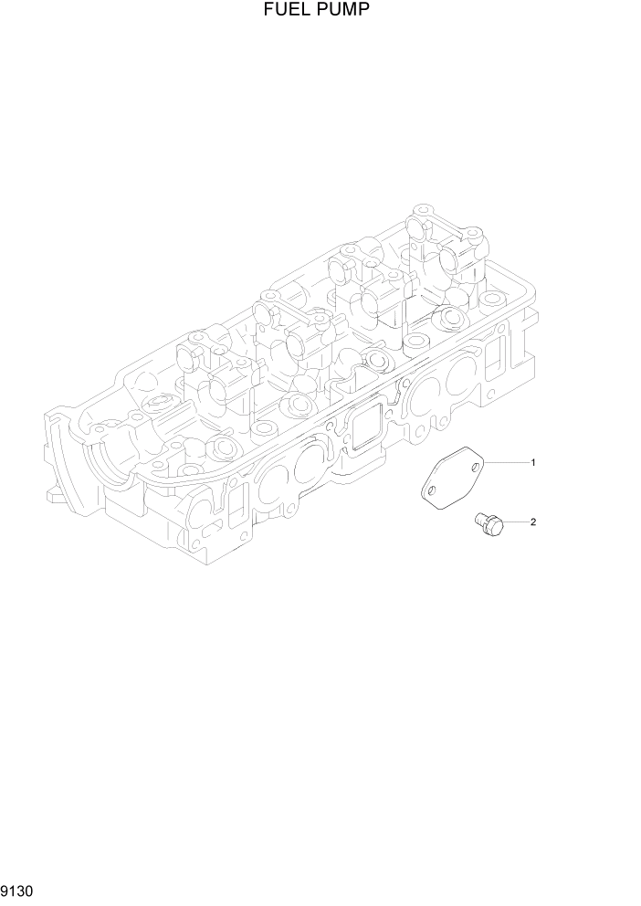 Схема запчастей Hyundai HLF15/HLF18-2 - PAGE 9130 FUEL PUMP ДВИГАТЕЛЬ БАЗА