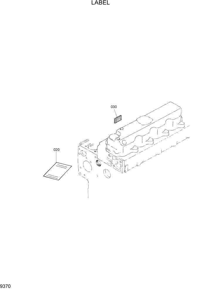 Схема запчастей Hyundai HSL650-7 - PAGE 9370 LABEL ДВИГАТЕЛЬ БАЗА