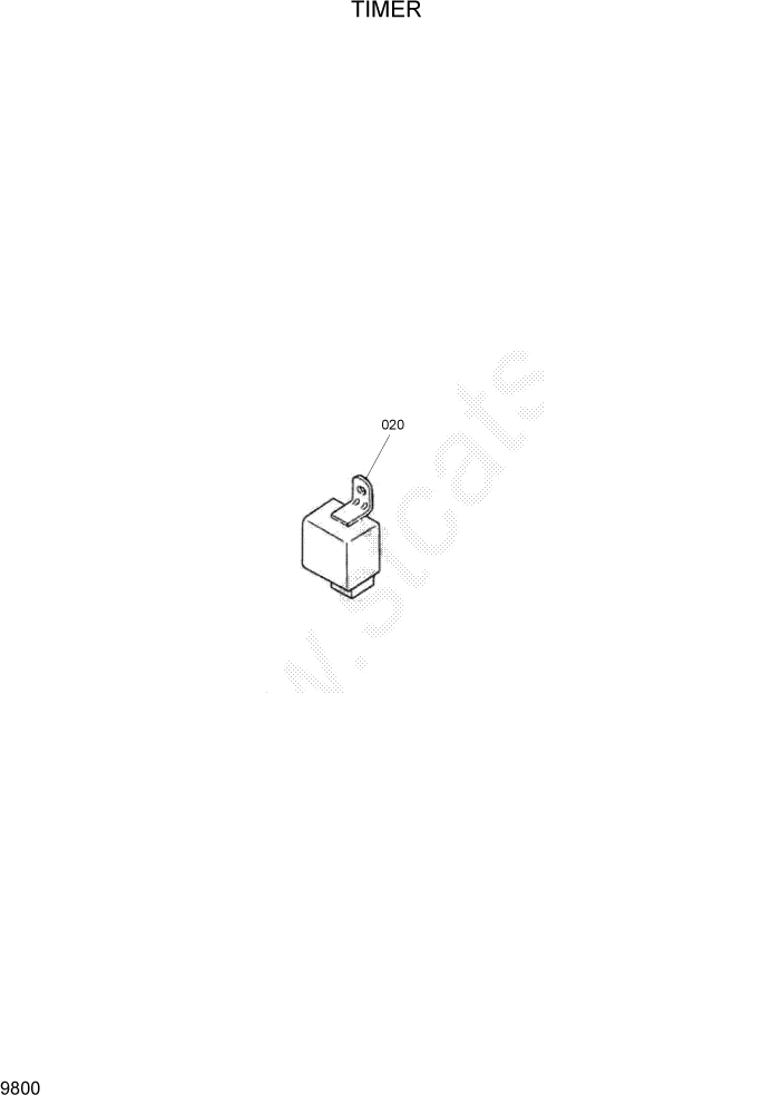 Схема запчастей Hyundai HSL400T - PAGE 9800 TIMER ДВИГАТЕЛЬ БАЗА