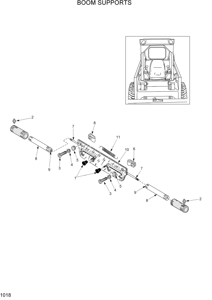 Схема запчастей Hyundai HSL680T - PAGE 1018 BOOM SUPPORTS ГЛАВНАЯ РАМА