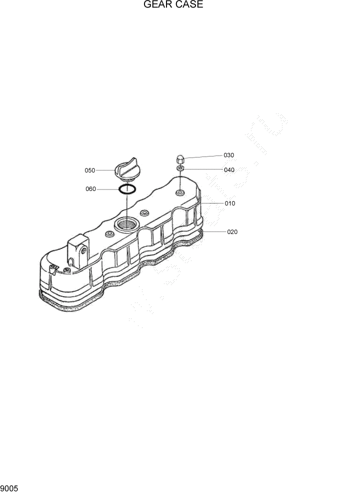 Схема запчастей Hyundai HSL800T - PAGE 9005 HEAD COVER ДВИГАТЕЛЬ БАЗА