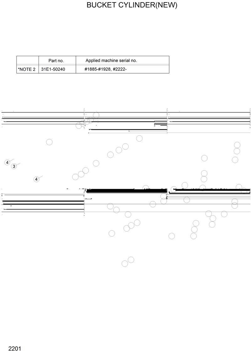Схема запчастей Hyundai R200LC - BUCKET CYLINDER(NEW) 