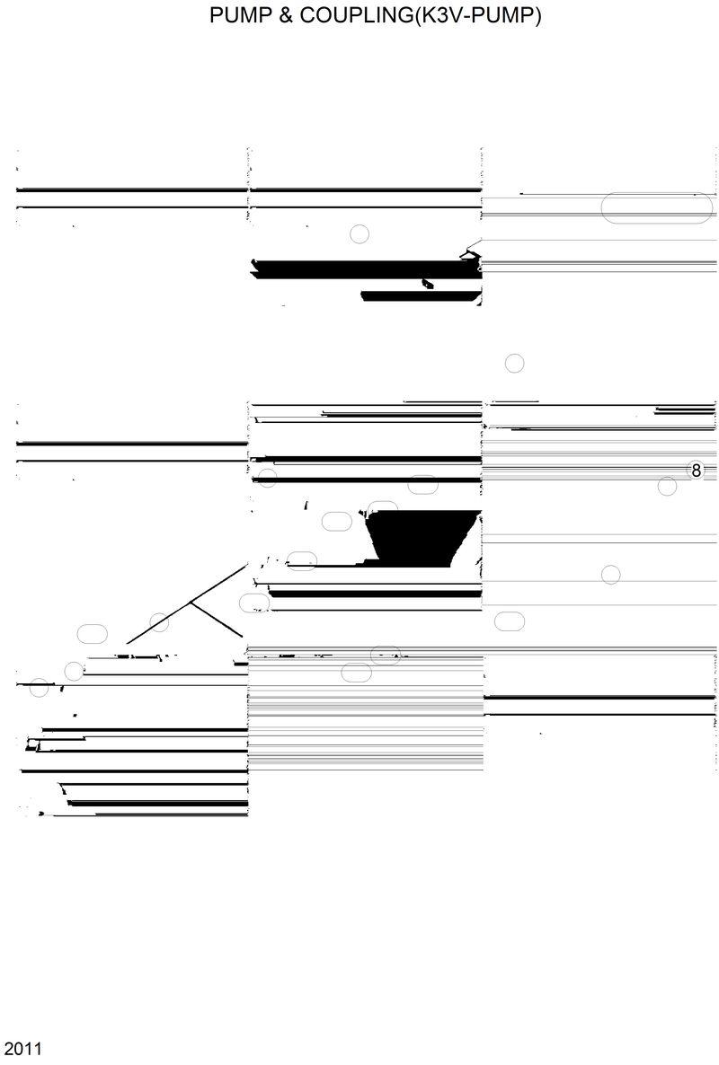 Схема запчастей Hyundai R280LC - PUMP &amp; COUPLING(K3V-TYPE) 