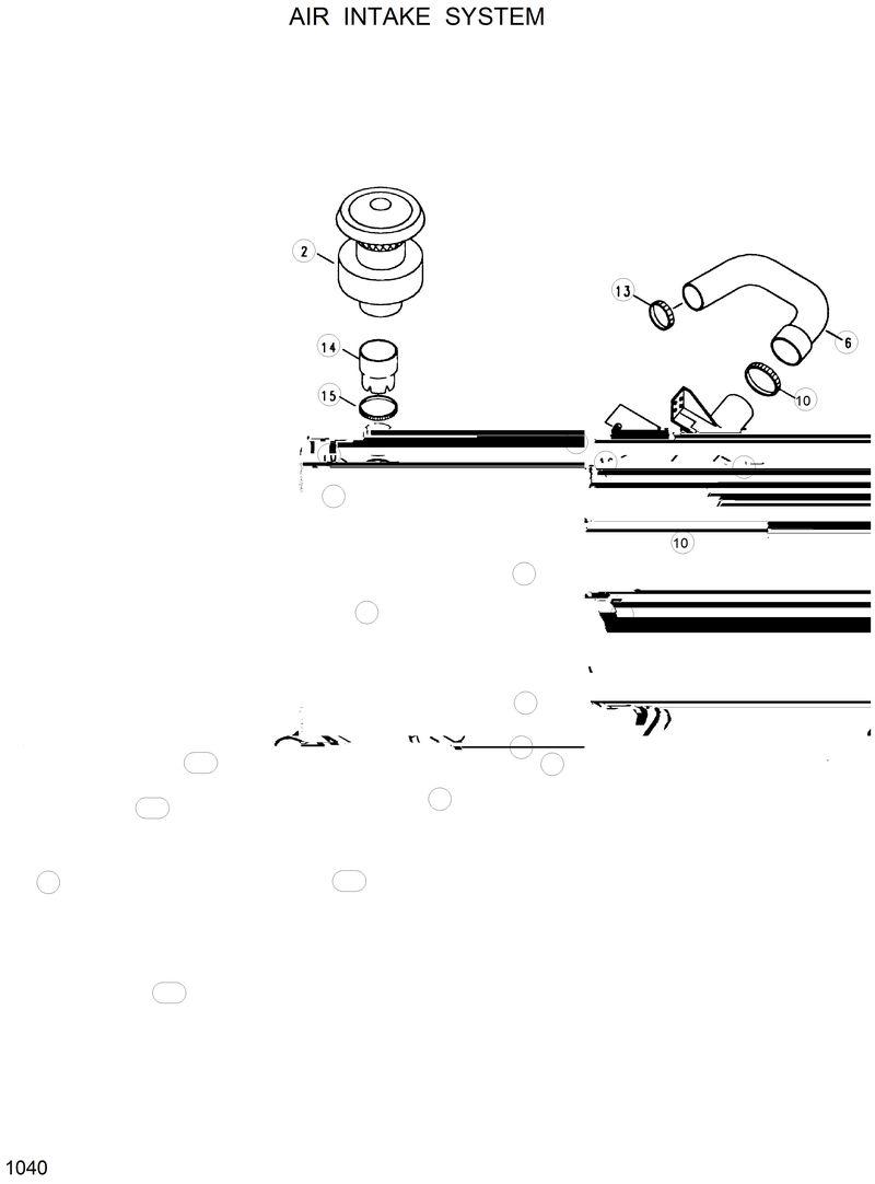 Схема запчастей Hyundai R320LC - AIR INTAKE SYSTEM 