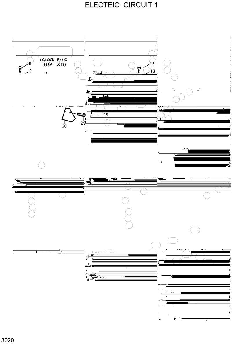 Схема запчастей Hyundai R320LC - ELECTRIC CIRCUIT 1 