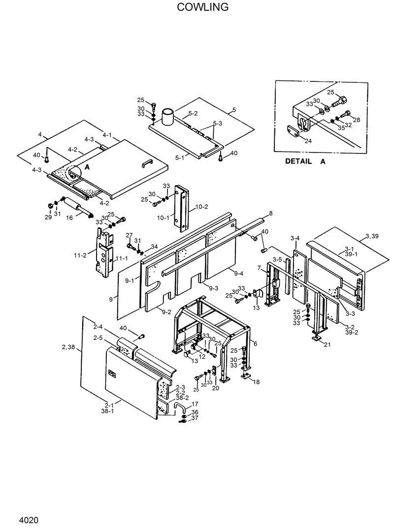 Схема запчастей Hyundai R320LC - COWLING 