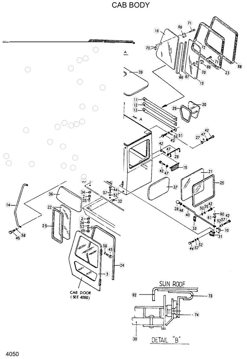 Схема запчастей Hyundai R320LC - CAB BODY 
