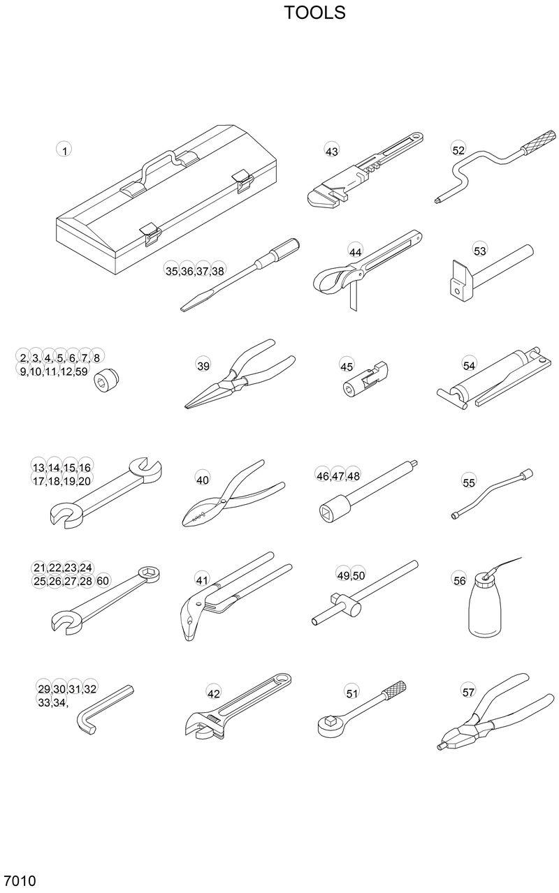 Схема запчастей Hyundai R320LC - TOOLS 