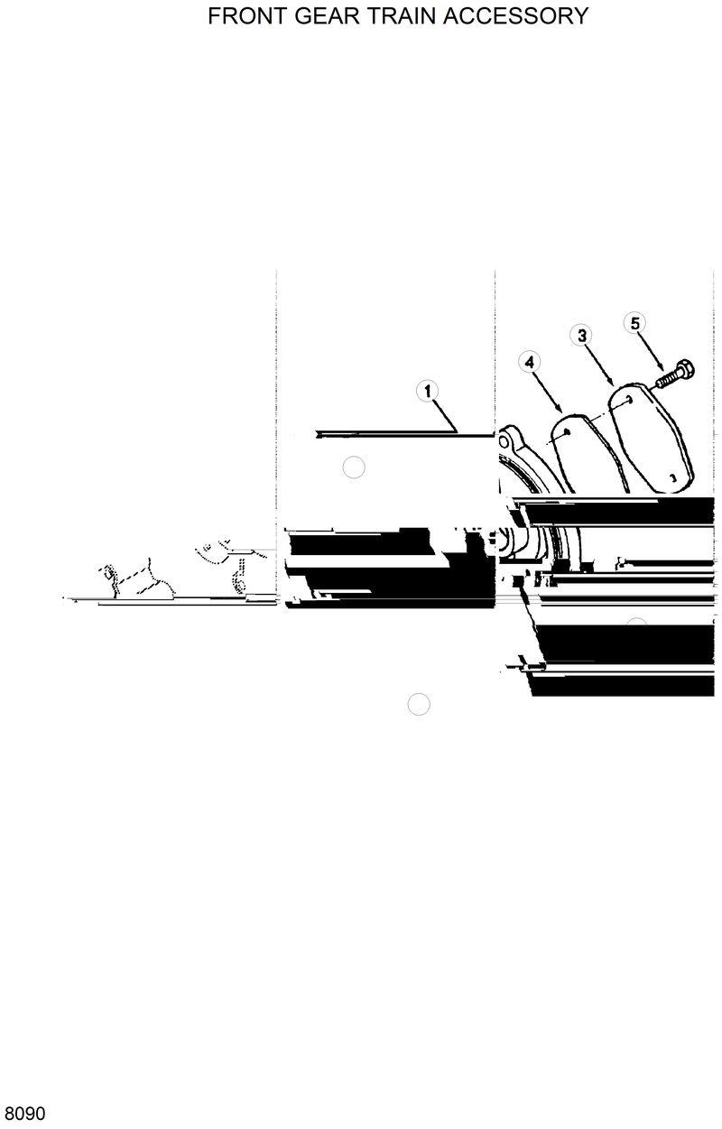 Схема запчастей Hyundai R320LC - FRONT GEAR TRAIN ACCESSORY 