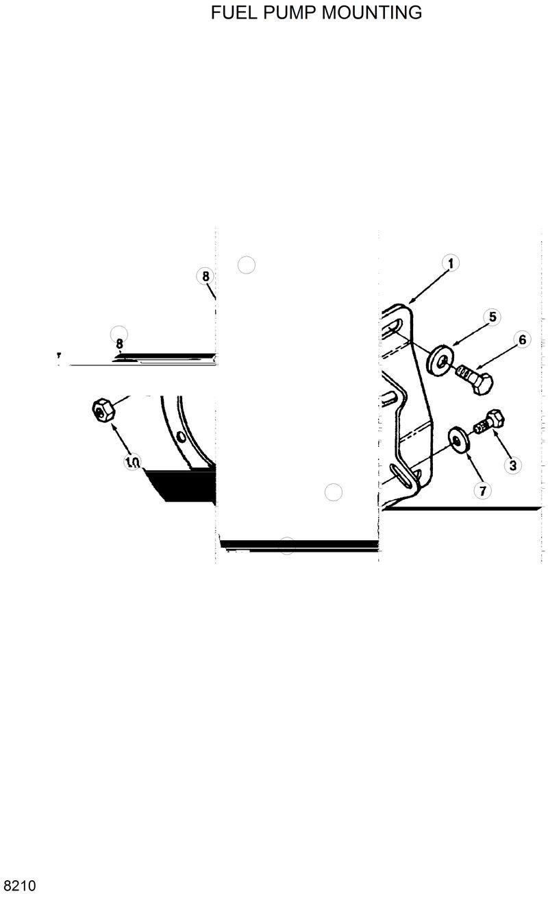Схема запчастей Hyundai R320LC - FUEL PUMP MOUNTING 