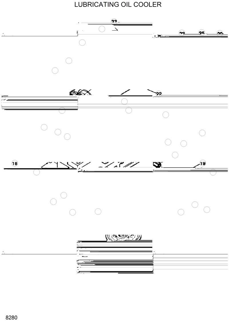 Схема запчастей Hyundai R320LC - LUBRICATING OIL COOLER 