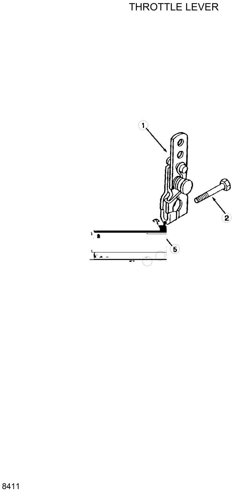 Схема запчастей Hyundai R320LC - THROTTLE LEVER 