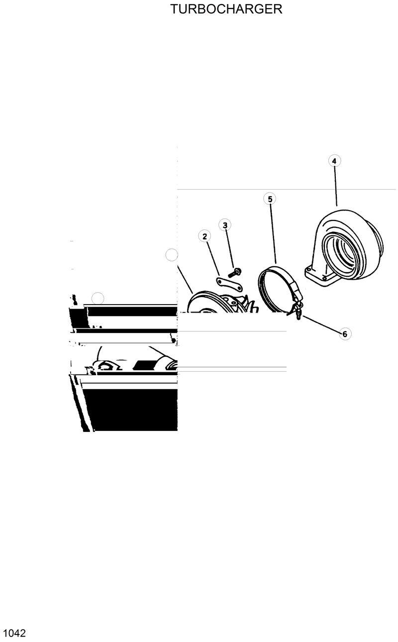 Схема запчастей Hyundai R420 - TURBOCHARGER 