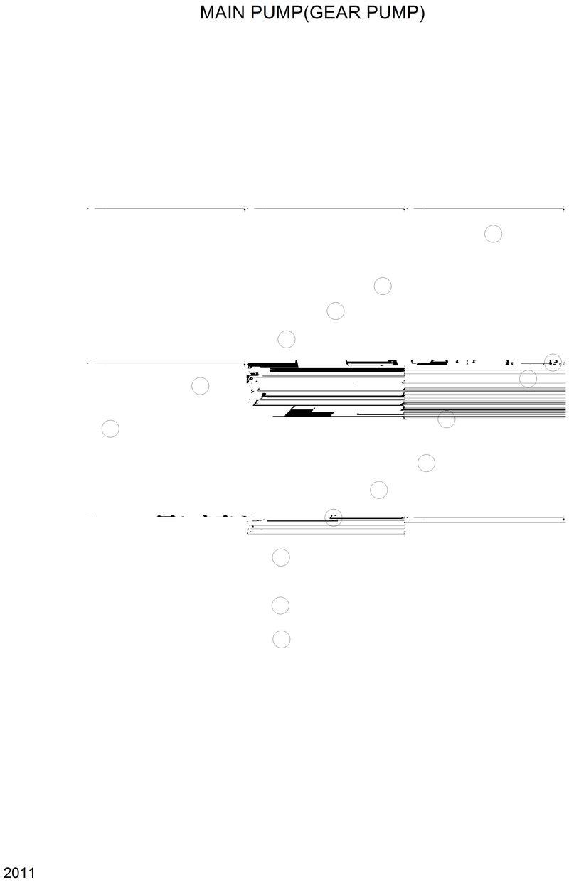Схема запчастей Hyundai R420 - MAIN PUMP(GEAR PUMP) 