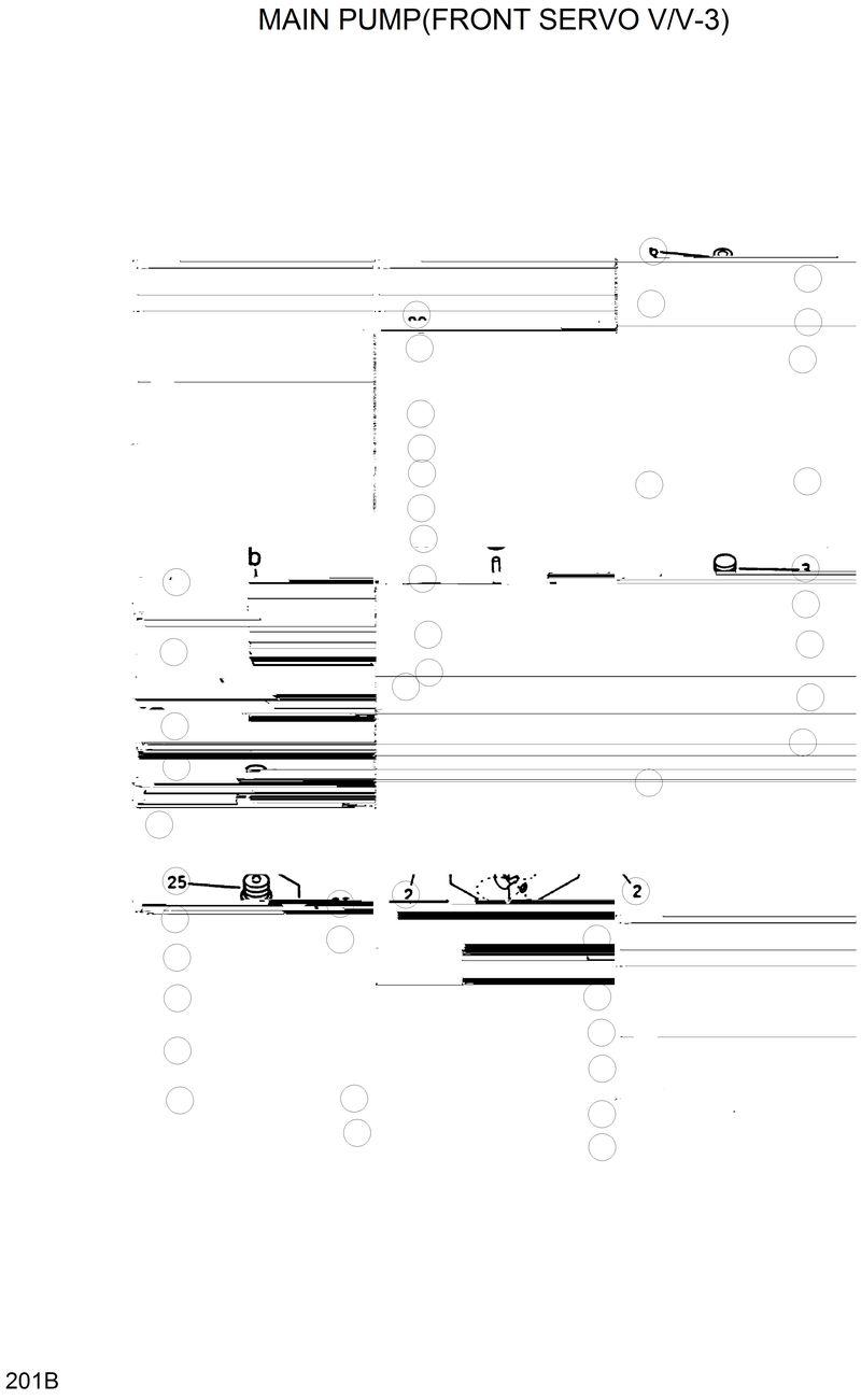 Схема запчастей Hyundai R420 - MAIN PUMP(FRONT SERVO V/V-3) 