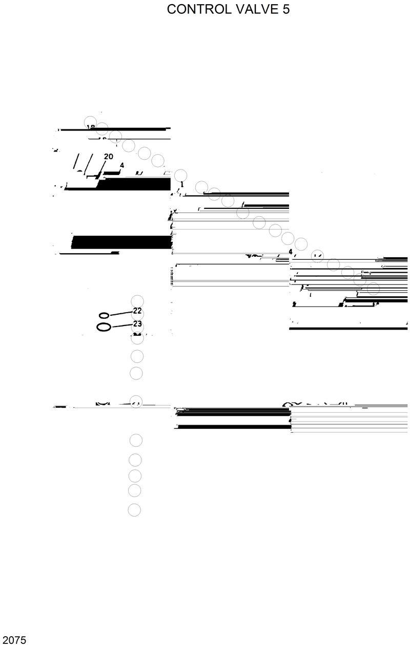Схема запчастей Hyundai R420 - CONTROL VALVE 5 