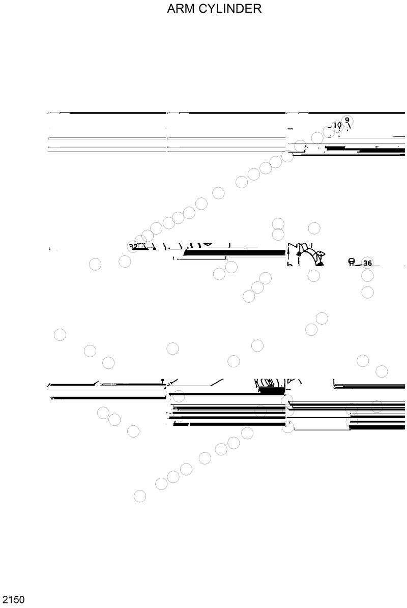 Схема запчастей Hyundai R420 - ARM CYLINDER 