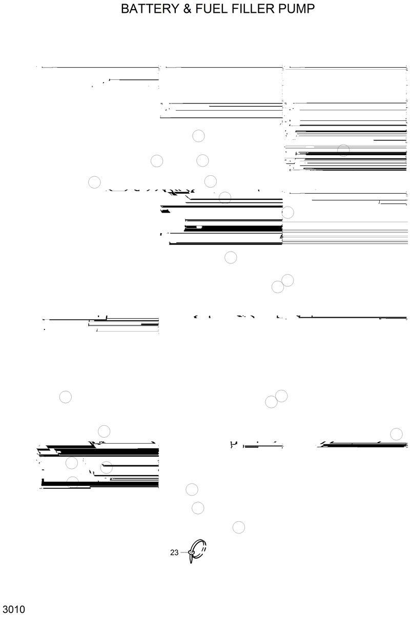 Схема запчастей Hyundai R420 - BATTERY &amp; FUEL FILLER PUMP 