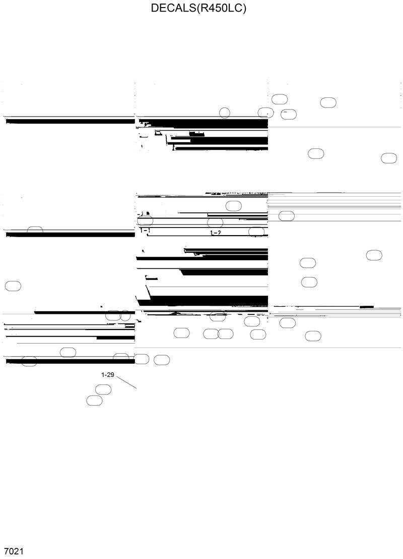 Схема запчастей Hyundai R420 - DECALS(R450LC) 
