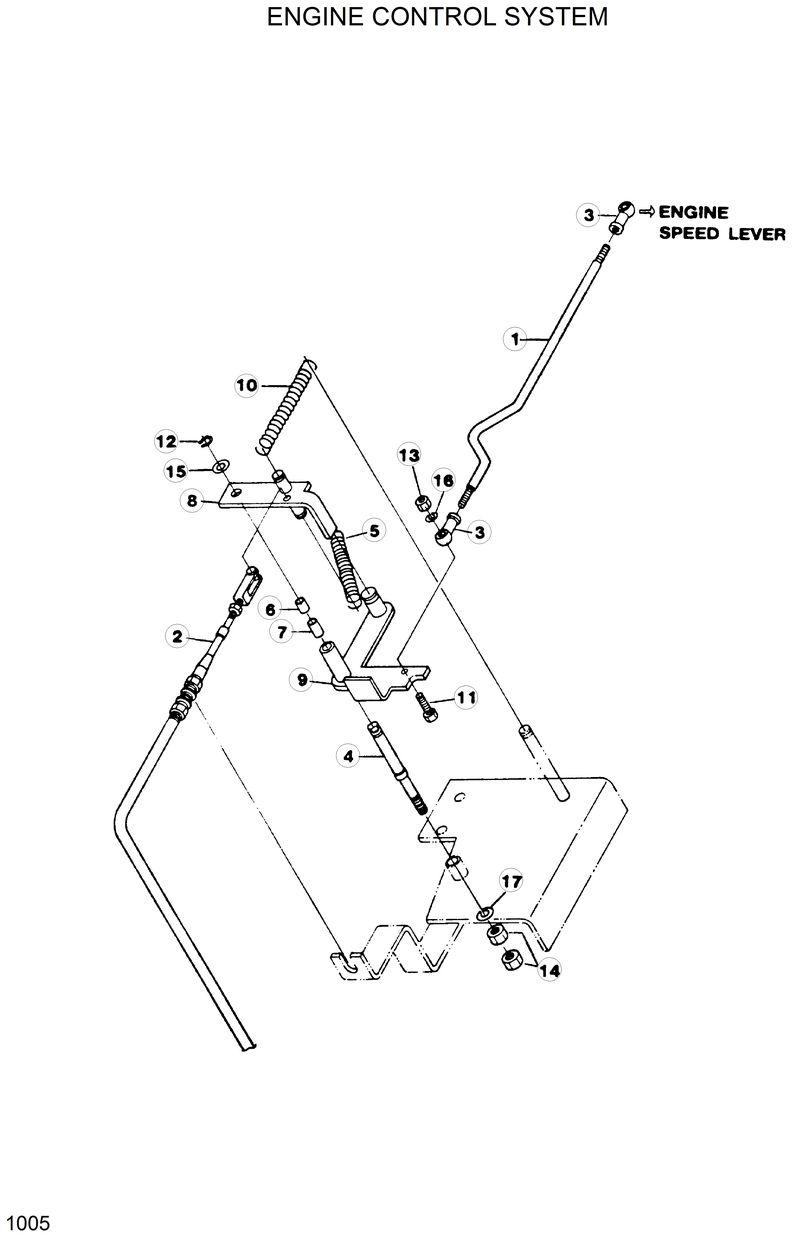 Схема запчастей Hyundai R120W - ENGINE CONTROL SYSTEM 