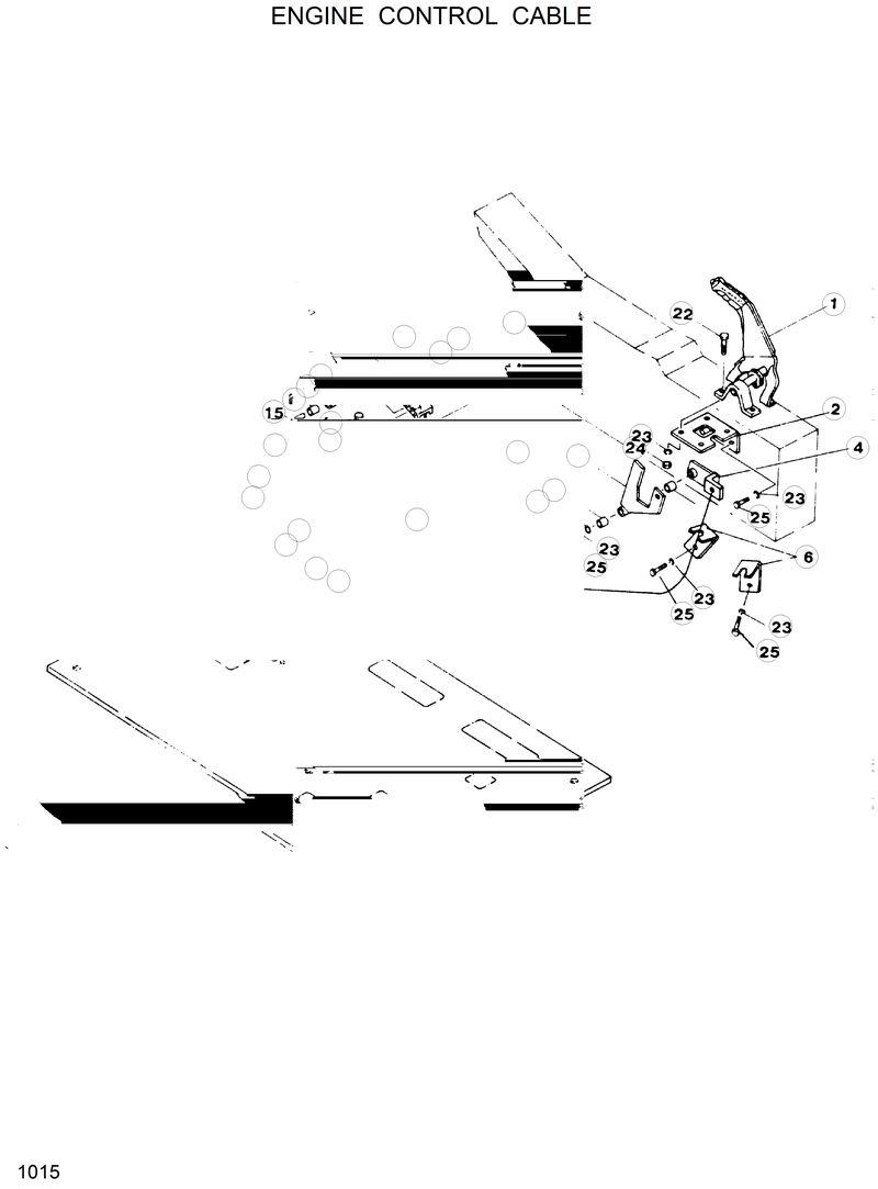 Схема запчастей Hyundai R120W - ENGINE CONTROL CABLE 