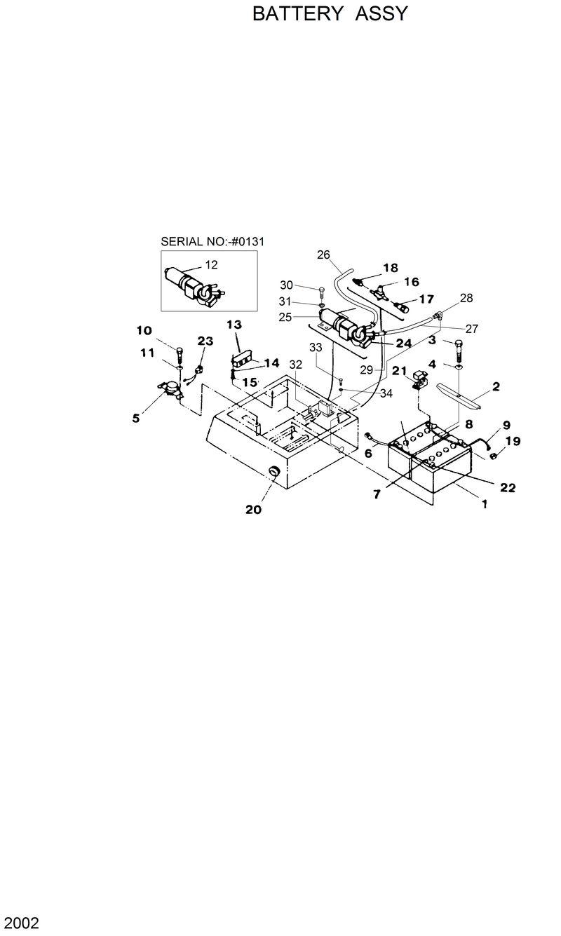 Схема запчастей Hyundai R120W - BATTERY ASSY 